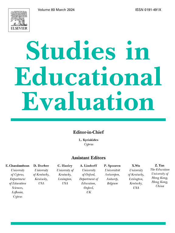 Go to journal home page - Studies in Educational Evaluation